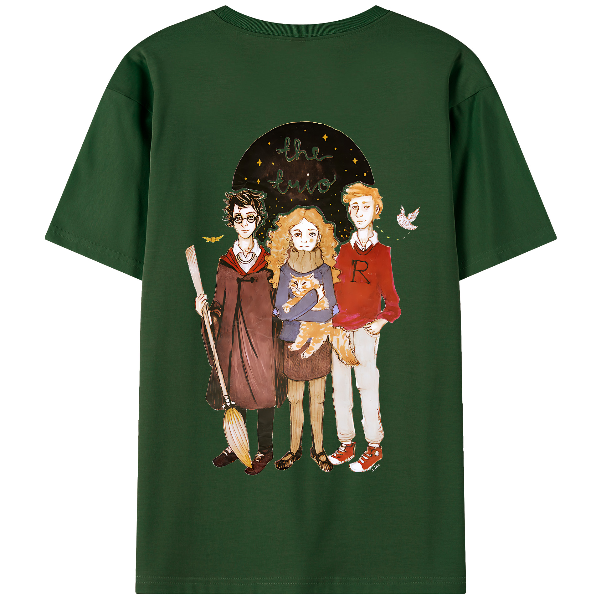 （画像用） Harry Potter ハリー・ポッターシリーズ 綿100％半袖Tシャツ（背面プリント）